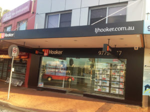 LJ hooker signage restaurant sign by isprint Sydney