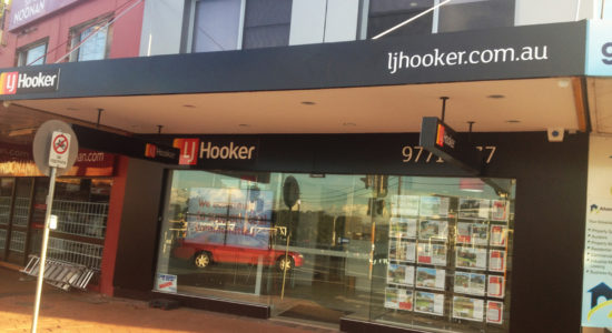 LJ hooker signage restaurant sign by isprint Sydney